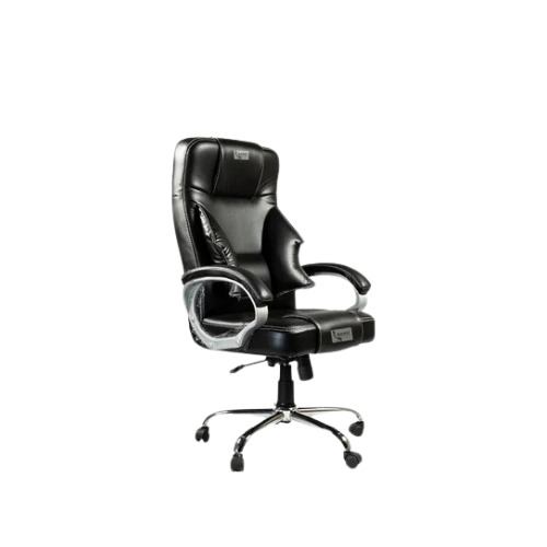 Executive Chair - Mild Steel Frame, Adjustable Mids Back, Polished Finish | Modern Design, Durable, Skin Friendly