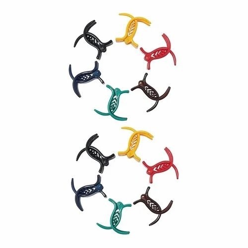 Imported Acrylic Hair Clips - Plastic, Small Size, Multi Colour, Butterfly Design | Hair Pins for Women and Girls, Versatile Personal & Professional Use