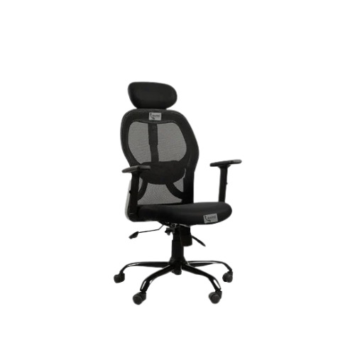 L-017 Mesh Office Chair - High Back, Adjustable Height, Polished Finish | Modern Design, Durable, Easy to Clean, Skin Friendly