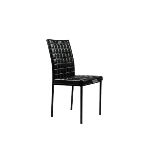 L 111 Leather Office Chair - 1 Seater, Polished Finishing, Eco-Friendly Black Leather | Durable, Skin Friendly, No Assembly Required, Modern Design