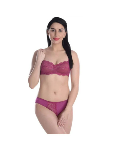 Ladies Bra Panties Set - Net Fabric