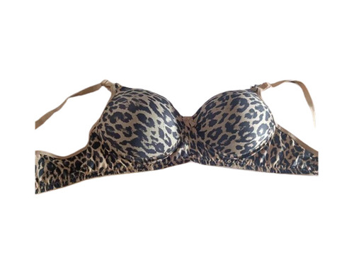 Ladies Padded Bra - Elastic Material, Regular Fit, Plunge Neck, Thin Straps | Breathable, Skin-Friendly, Fade & Wrinkle Resistant, Daily Wear, Washable