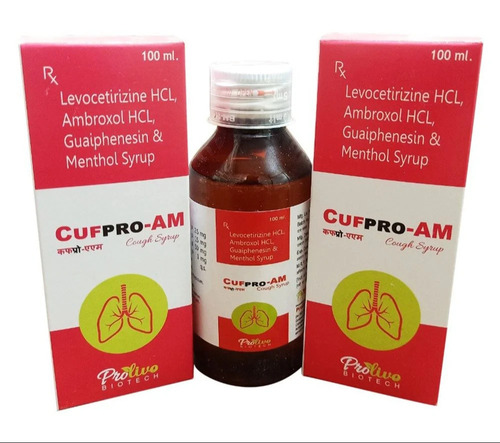 Levocetirizine Hcl Ambroxol Hcl Guaiphenesin And Menthol Syrup