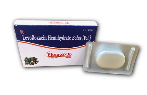 Levofloxacin Hemihydrate Bolus (Vet) - Veterinary Medicine for Cattle | Prescribed for Veterinary Hospitals Tablet Form
