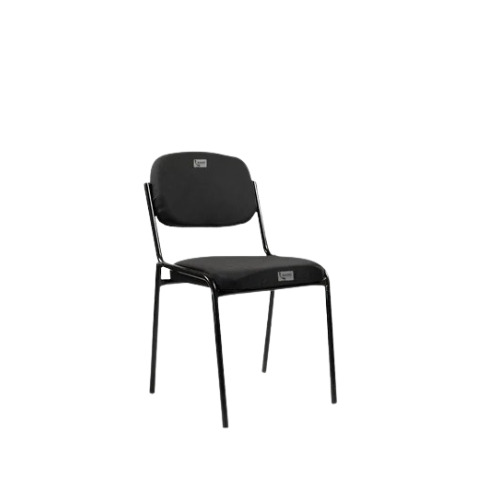 L 115 Mid Back Designer Office Chair - Metal, 1 Seater, Black and Gray, Polished Finish | Easy to Clean, Rust Free, Water Resistant, Modern Appearance