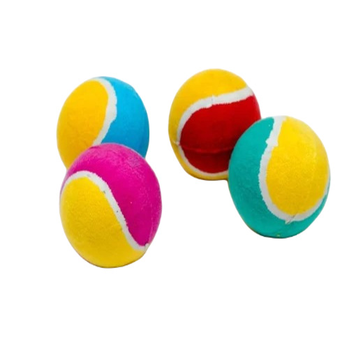 Multicolor Tennis Ball - 3.5 Inch Diameter | Good Quality, Round Shape, Excellent Rebounce