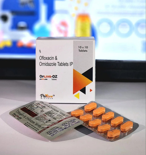Oflivo-OZ Ofloxacin Ornidazole Tablets - Grade Medicine, Prescription Required | For Hospital, Clinic Use, Dosage Form: Tablets