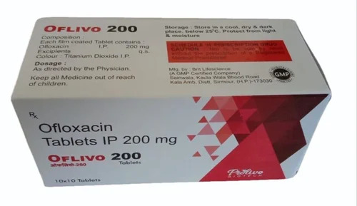 Ofloxacin IP Tablets - 200 mg, Prescription Required For Hospital and Clinic Use