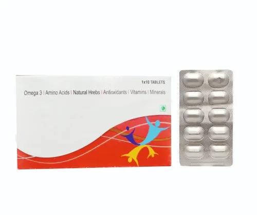 Omega 3 Vitamins & Minerals Tablets - Prescription Required, Application for Hospitals & Clinics, Storage in Cool & Dry Place