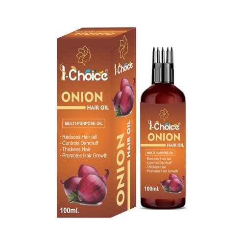 Onion Hair Oil - Herbal, 100ml , Red Color, All Gender Suitable | Hair Treatment for Boosting Hair Growth