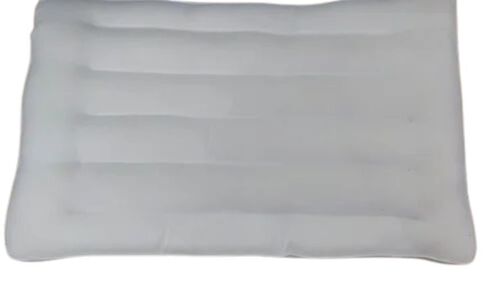 Ortho Pillow - Cotton, Square Shape, White | Medium-Firm, Removable & Washable Cover, Ergonomic Design, Allergy Protection, Airflow Channels