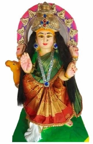 Painted Terracotta Goddess Statue