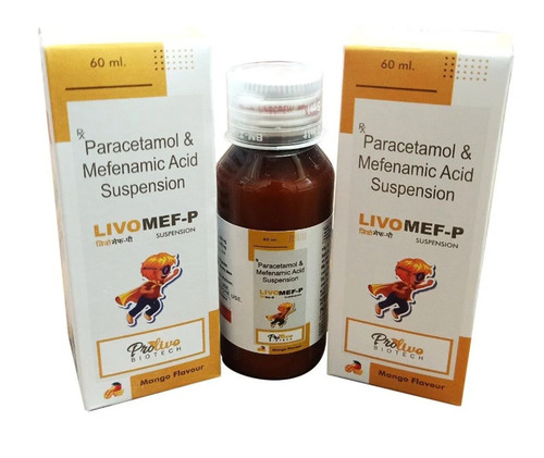 Paracetamol And Mefenamic Acid Suspension Syrup - Liquid Dosage Form, For Hospital and Clinic Use, Prescription Required
