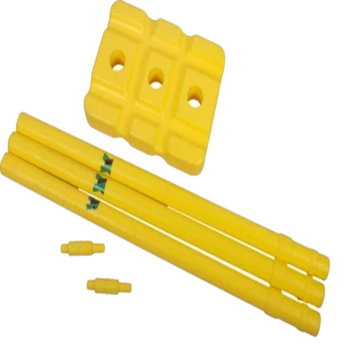 Plastic Cricket Stump - Size S, Yellow | Lightweight, Durable, Good Quality for Children
