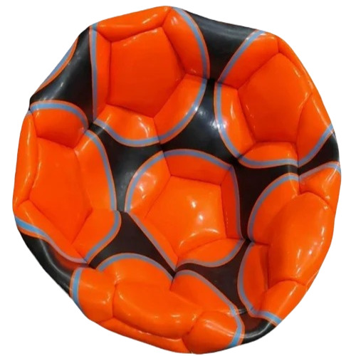 Pu Football - 8.35 Inch Diameter, Orange Polyurethane Material | Standard Size, Good Quality, Round Shape for Football Playing