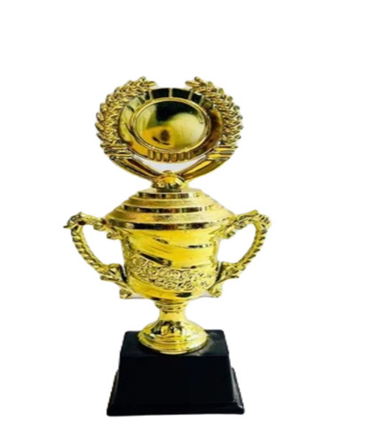 Sports Cricket Trophy - Iron, Round, Golden | Competitive Style, Plated Finish, Optimum Quality Sport Trophy Award