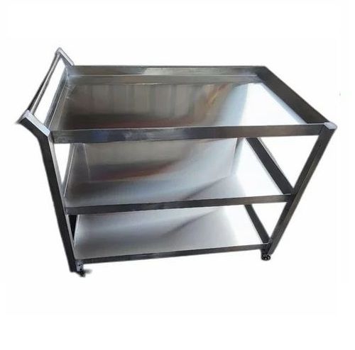 Stainless Steel Three Tray Trolley