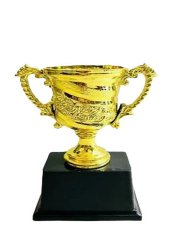 Trophy Cup - Iron, Plated Finish | Optimum Quality, Competitive Style, Round Shape, Golden Color