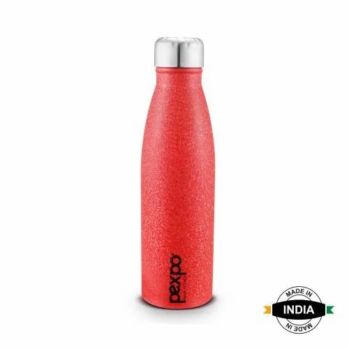 1000 Ml Red Steel Water Bottle