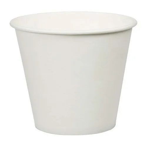 150 Ml Plain Paper Tea Cup - Paper, 150 ml, White | Lightweight, Food-safe, Disposable, Grease-resistant, Smooth Finish, Colorful Prints, Leak-proof, Easy to Handle, Compact Size, 100 Pieces