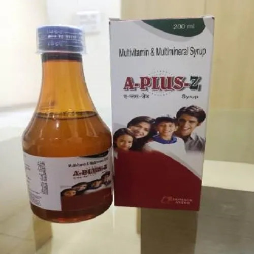 A Plus Z Multivitamin And Minerals Syrup - Liquid Drop Formulation | For Hospital and Clinic Use, Prescription Required, Store in Cool and Dry Place