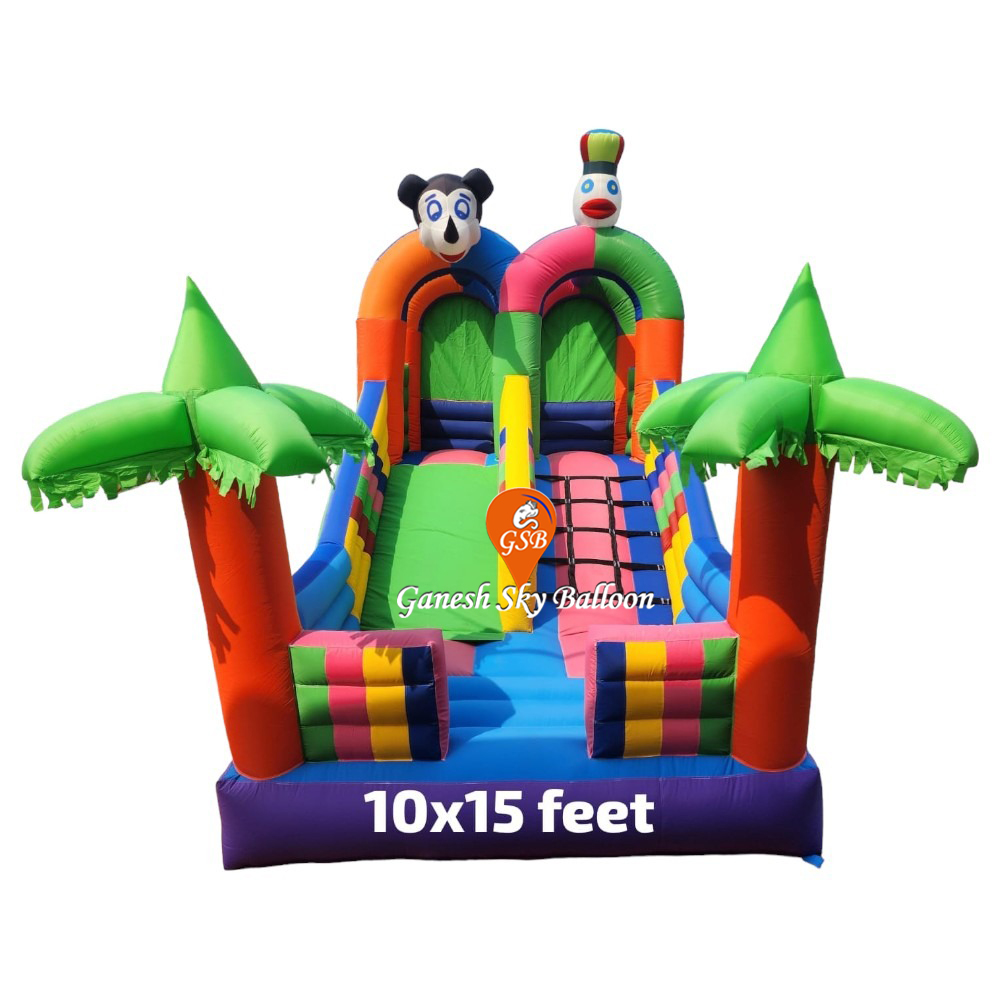 Bouncy Inflatable Slide - Diameter: 15 Foot (Ft)