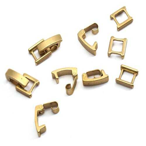 Brass Snap Lock Clasp - Cuff Links Type: Tie Clips