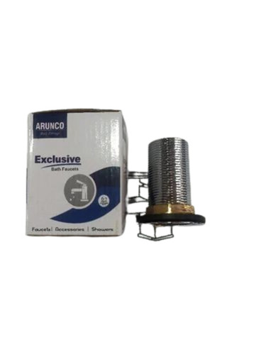 Brass Waste Coupling - 32mm Full Thread Chrome Finish | Rust-Free, Bathroom Fitting, 125 gm Weight