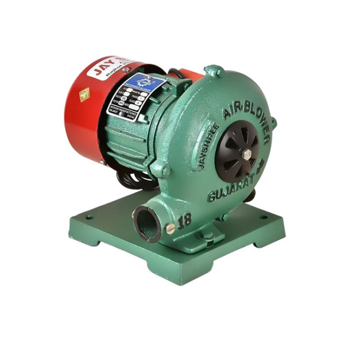 Centrifugal Air Blower - 1 HP, 2500 RPM, Cast Iron, Green and Red | High Pressure, Medium Pressure, 1 Year Warranty, Industrial Application