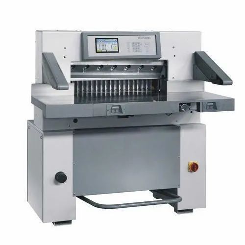 Full Hydraulic Digital Paper Cutting Machine - Color: Gray