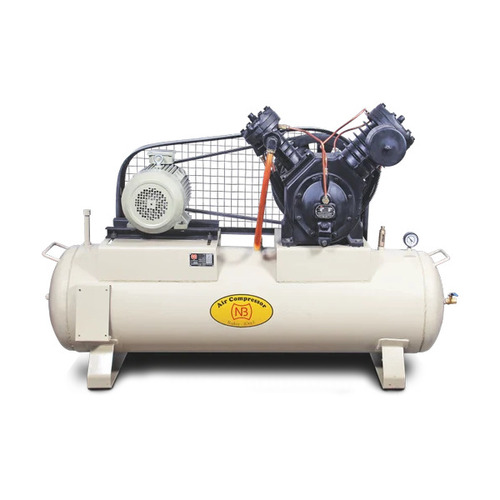 Industrial Air Compressor - 10HP/12.5HP Capacity, 2 Cylinders, 300L Tank, Air Cooled Design, Industrial Use, Weight: 40kg, Max Piston Displacement: 44.00 CFM, 1245 LPM, Pressure: 13.60