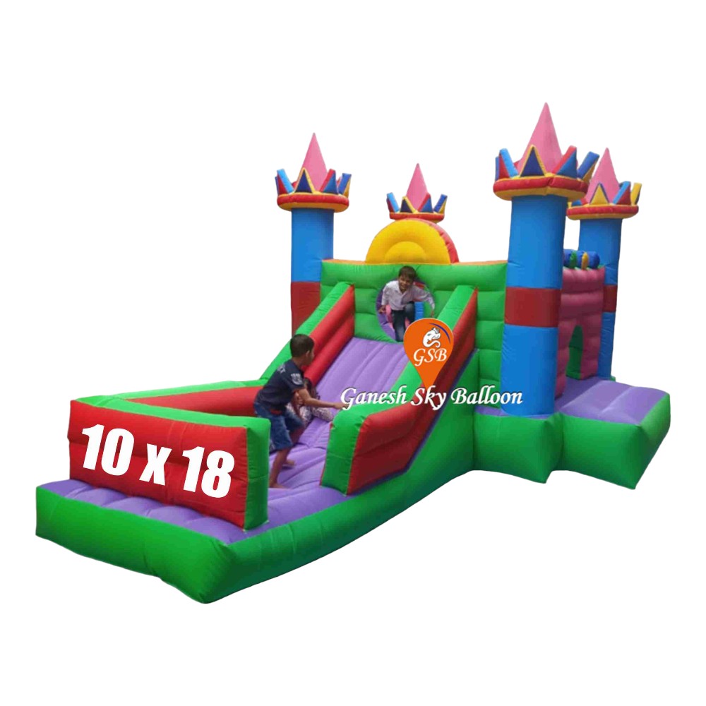 Inflatable Type Bouncy Slide - Diameter: 18 Foot (Ft)