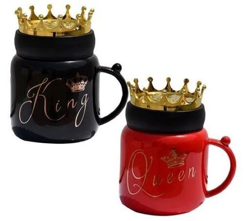 King And Queen Ceramic Coffee Tea Mug