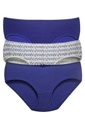 Ladies Panty - Premium Cotton Set of 3 Pieces | Seamless Design, Stretchable, Lightweight, Lace Detailing, Tagless Comfort