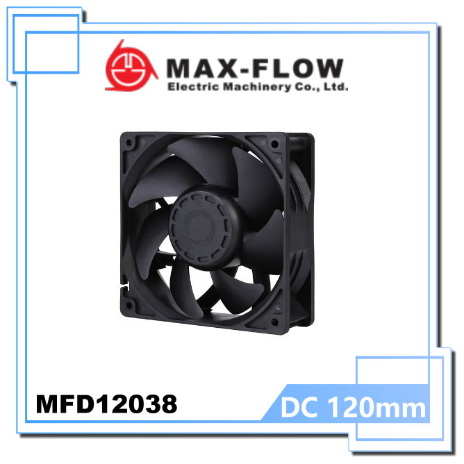 Max Flow Dc Fan - Color: Black