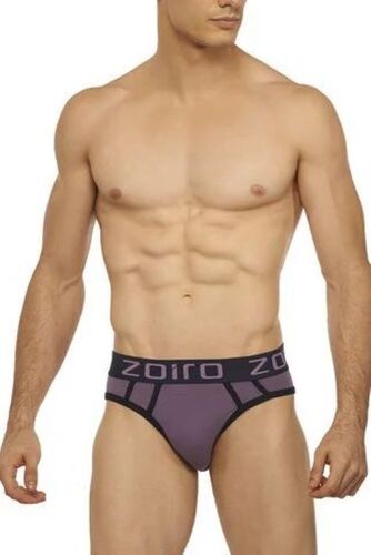 Mens Lavender Cotton Mid Rise Brief