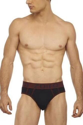 Mens Navy Cotton Mid Rise Brief - Moisture-Wicking Stretchable Material | Supportive Pouch, Tagless Design, Durable Stitching, Breathable, Elastic Waistband, Dark Red