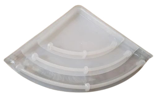 Plastic Corner Set - 9 Inch Triangle Shape, Durable Plastic Material | Ideal for Space Optimization