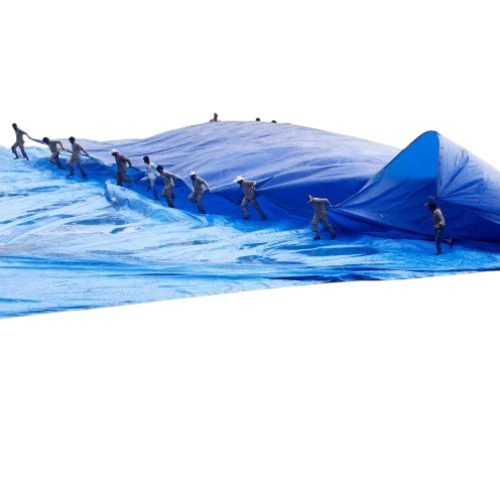 PP Cricket Pitch Covers - 100% Polyester, 100-300 GSM, Blue & Black | UV-Resistant, Waterproof, Tear-Resistant, Custom Sizes Available