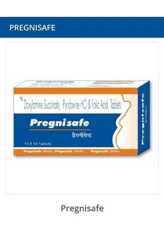Pregnisafe - Doxylamine Succinate Pyridoxine Tablets | Prescription Required, Storage in Cool and Dry Place, For Hospital and Clinic Use