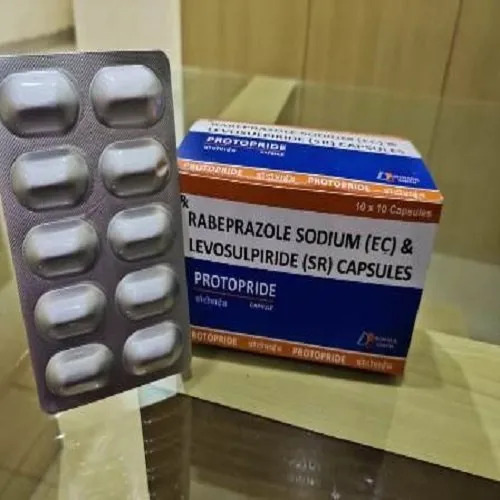 Rabeprazole Sodium (EC) and Levosulpiride (SR) Capsules - Medication for Hospitals and Clinics | Requires Prescription Storage: Cool and Dry Place