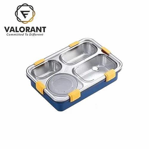 Stainless Steel 4 Compartment Lunch Box