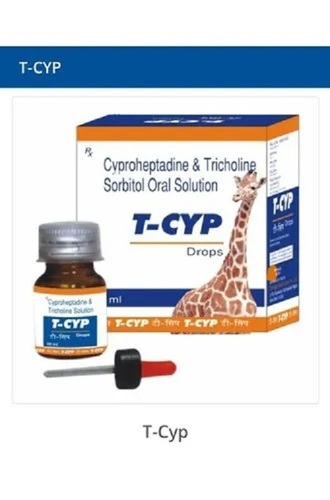 T-CYP Drops - Cyproheptadine Tricholine Sorbitol Oral Solution | Liquid Syrup for Hospital and Clinic Use, Prescription Required, Store in Cool and Dry Place