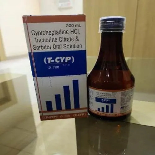 T-cyp Syrup - Prescription Required Medicine For Hospitals And Clinics | Liquid Form, Cool And Dry Storage, Dosage Based On Prescription