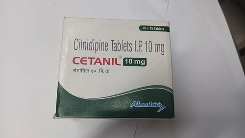 Cetanil Cilnidipine Tablets - 10mg Dosage Form | Prescription Required, For Hospital and Clinic Use, Store in Cool and Dry Place