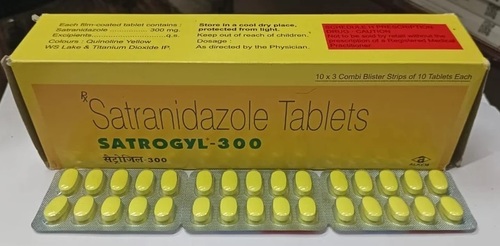 Satrogyl - 300mg Satranidazole Tablets | Prescription Required, For Hospital and Clinic Use, Store in Cool and Dry Place