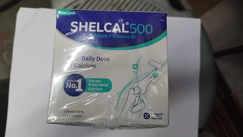 500mg Shelcal Calcium Vitamin D3 Tablets