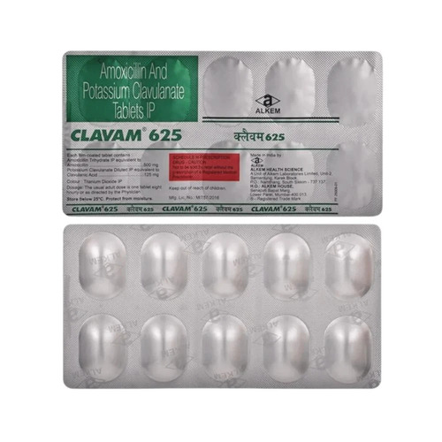 Clavam Amoxicillin Potassium Clavulanate Tablets - 625mg , Grade Medicine For Hospital And Clinic Use