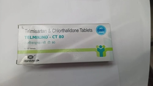 80mg Telmikind Ct Telmisartan Chlorthalidone Tablets