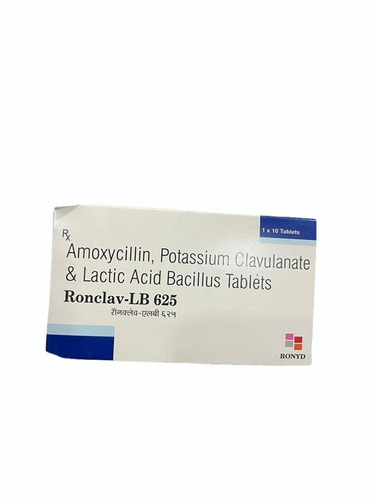 Amoxycillin Potessium Clavulanate Lactic Acid Bacillus Tablets - Medicine Grade Prescription Required | For Hospital and Clinic Use